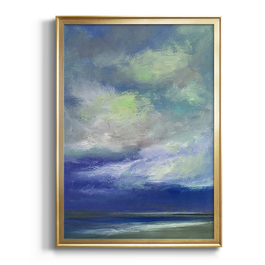 Island Dusk - Modern Framed Canvas Print