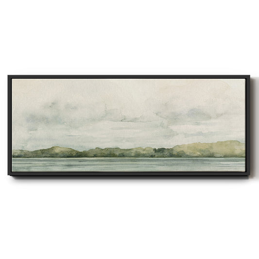 Riverside Views I - Floater Framed Canvas Print
