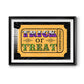 Trick or Treat Ticket - Modern Framed Art Print