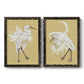 Heron Plumage V - Premium Framed Canvas 2 Piece Set - Ready to Hang