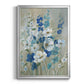 Blue Garden I - Modern Framed Canvas Print