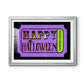 Happy Halloween Ticket - Modern Framed Art Print