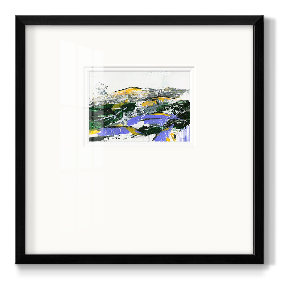 Silent Mountain II Premium Framed Print Double Matboard