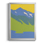 Bright Glacial Lake I - Modern Framed Canvas Print