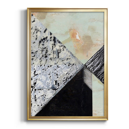 Tiles & Texture Abstract Angles I - Modern Framed Canvas Print