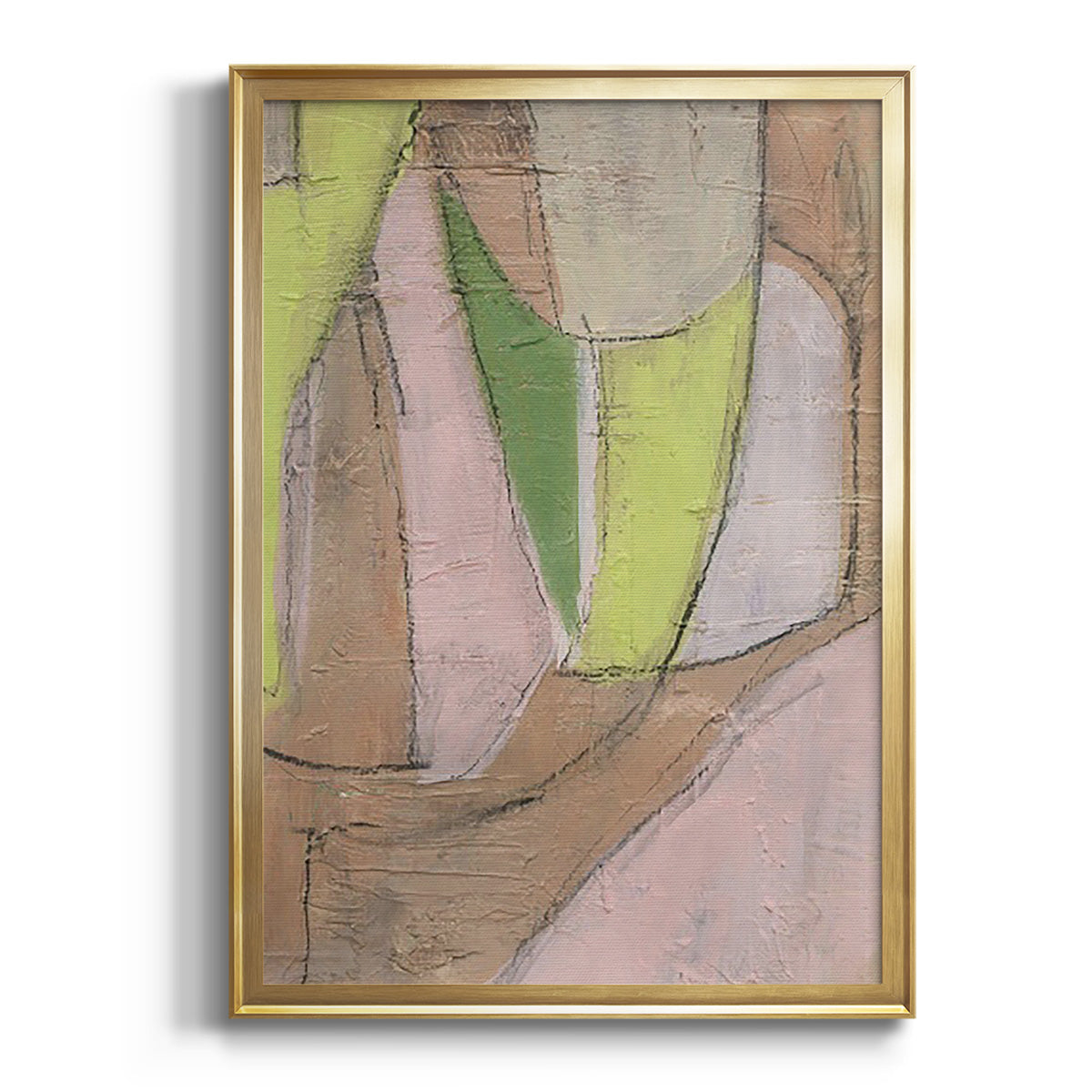 Many Layers I - Modern Framed Canvas Print