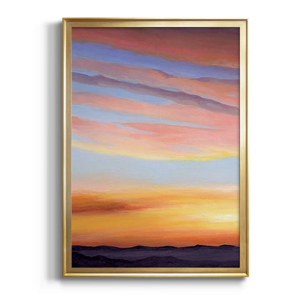 Ignited Dusk I - Modern Framed Canvas Print