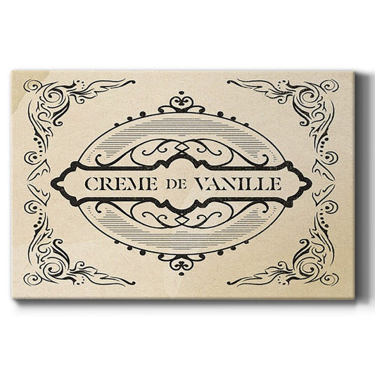Antique French Label II - Canvas Art Print