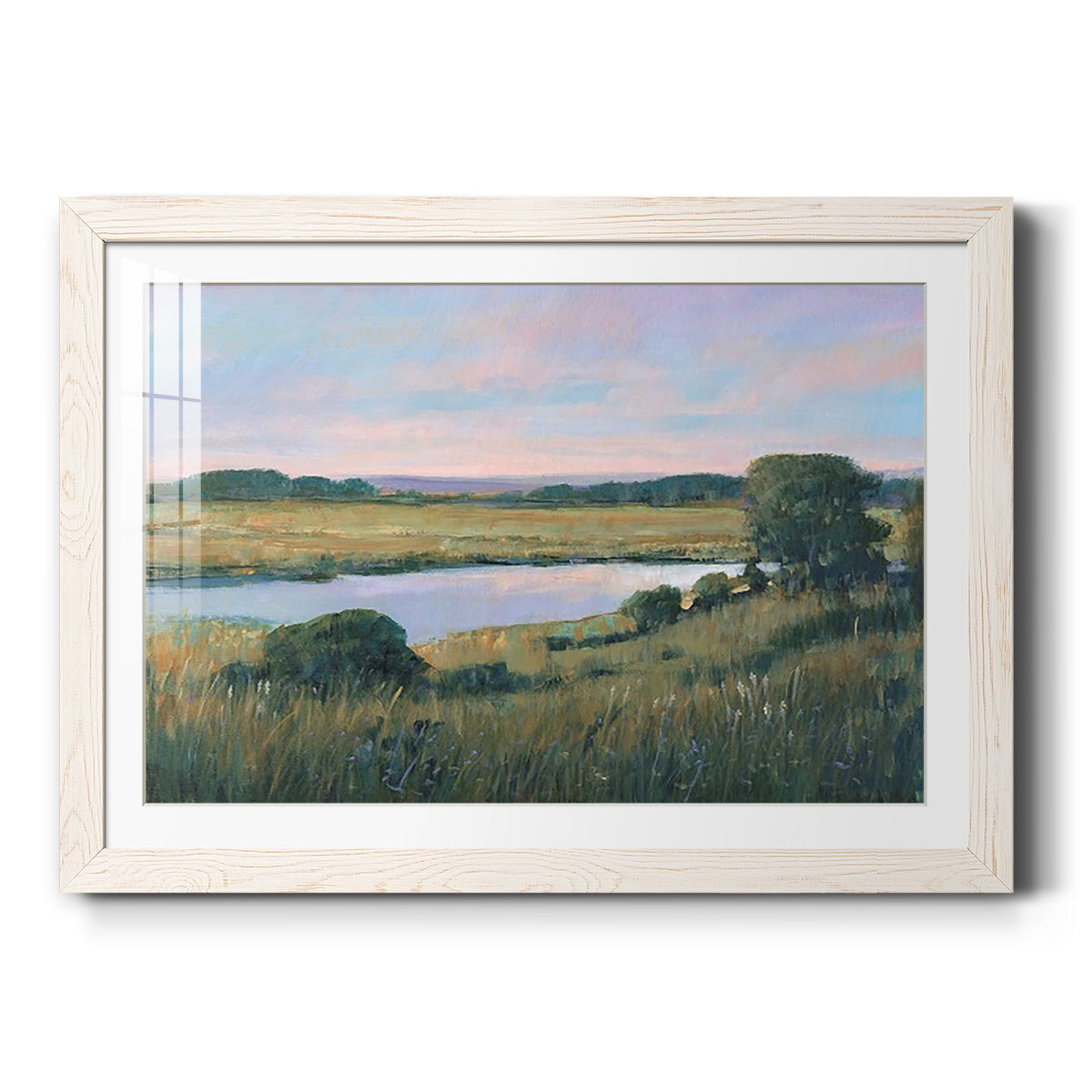 Spring Marsh II - Barnwood Framed Art Print