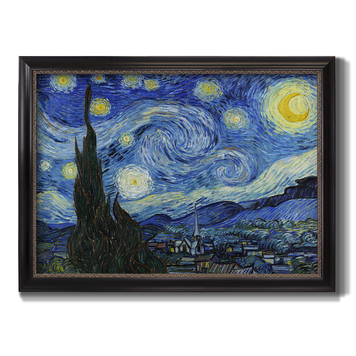 Starry Night - Ornate Framed Canvas Print