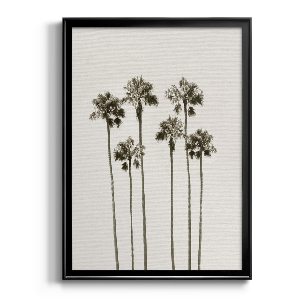 Palm Getaway - Modern Framed Canvas Print