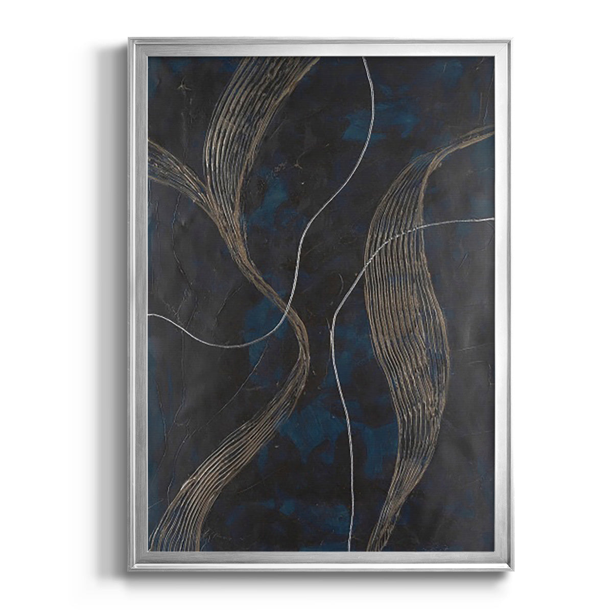 Laminar Flow II - Modern Framed Canvas Print