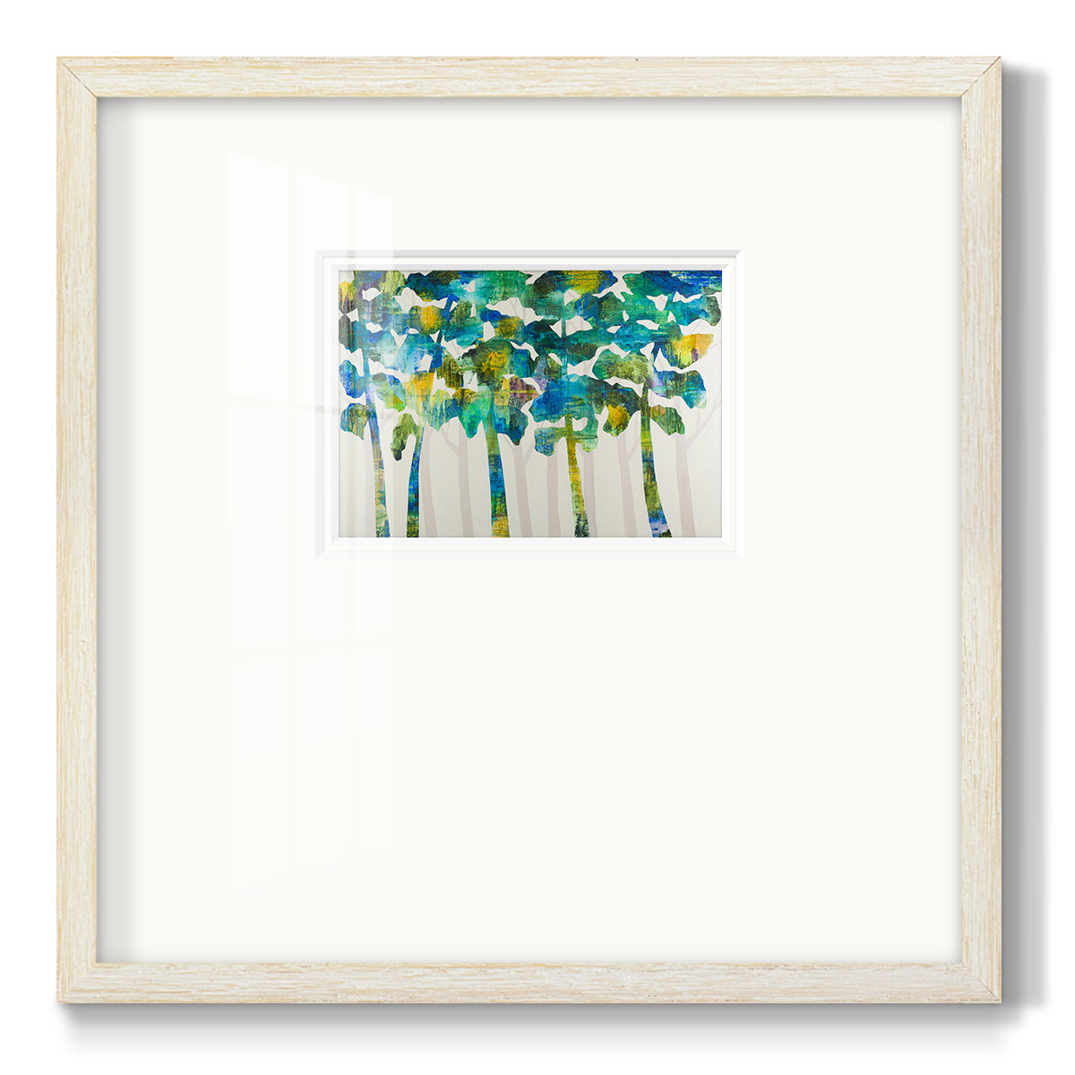 Tall Trees VII Premium Framed Print Double Matboard