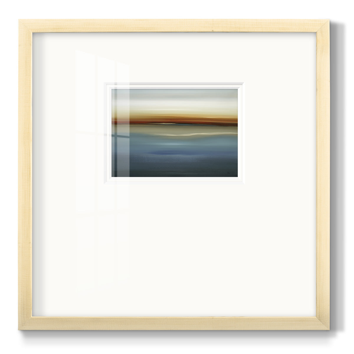 Beside the Blue II - Double Matboard Framed Print