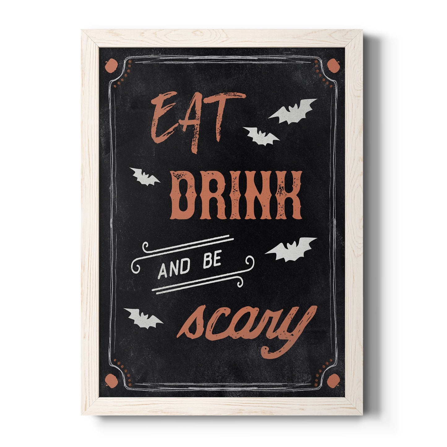 Be Scary - Barnwood Framed Canvas Print