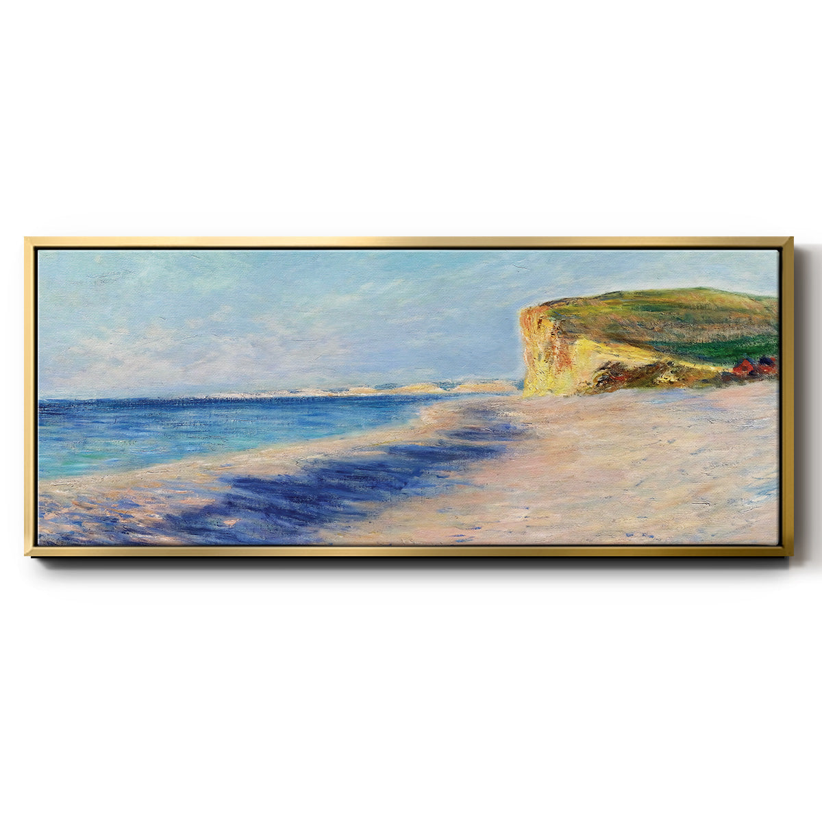 Pourville, Near Dieppe, 1882 - Floater Framed Canvas Print