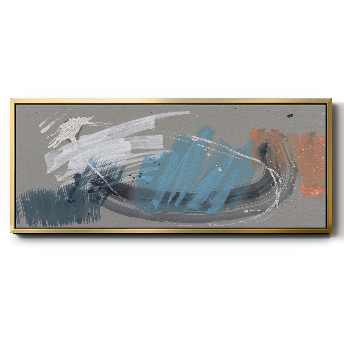 Whimsical Marks I - Floater Framed Canvas Print