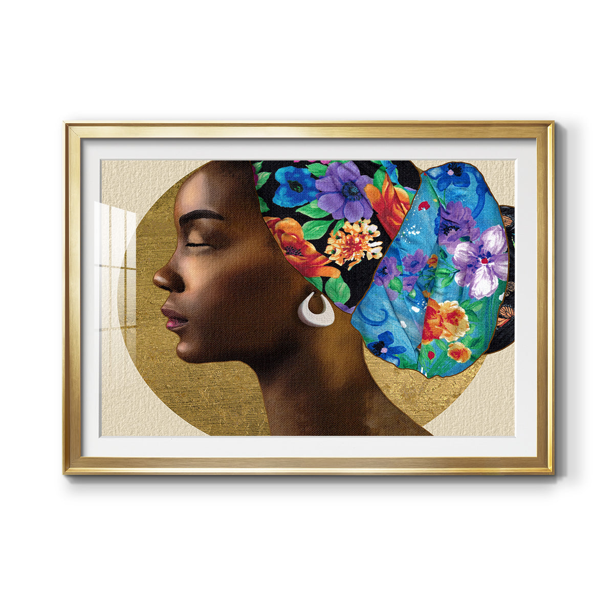 Golden Lady II Premium Framed Print - Ready to Hang