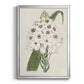 Flore Albo II - Modern Framed Canvas Print