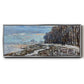 The Promenade at Argenteuil, Winter's Evening, 1875 - Floater Framed Canvas Print