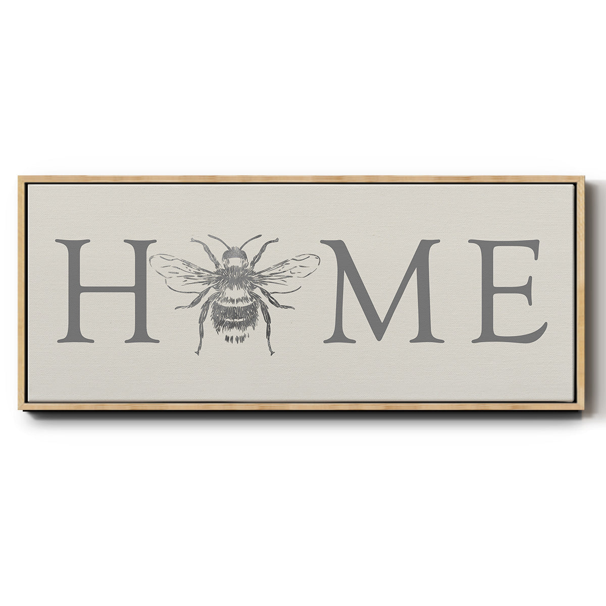 Bee Home - Floater Framed Canvas Print