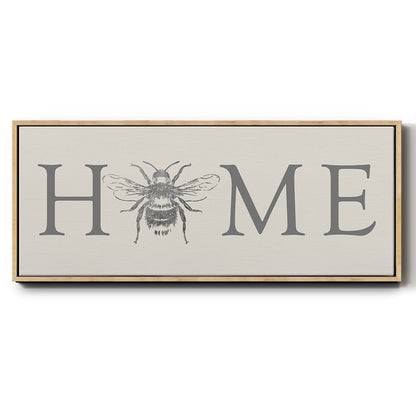 Bee Home - Floater Framed Canvas Print