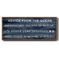 Navy Ocean - Floater Framed Canvas Print