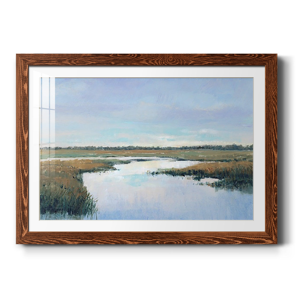 Coastal Plains I - Barnwood Framed Art Print