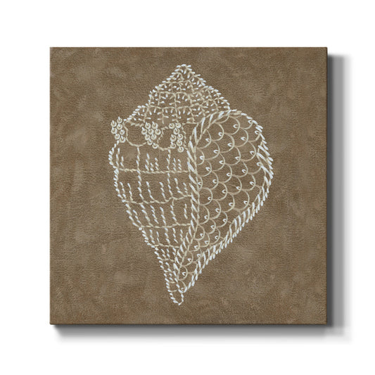 Embroidered Shells I - Canvas Art Print