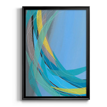 Circulating Flow I - Modern Framed Canvas Print