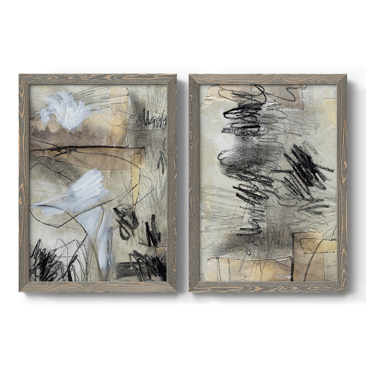 Masked Notes I - Premium Framed Canvas 2 Piece Set - Ready to Hang