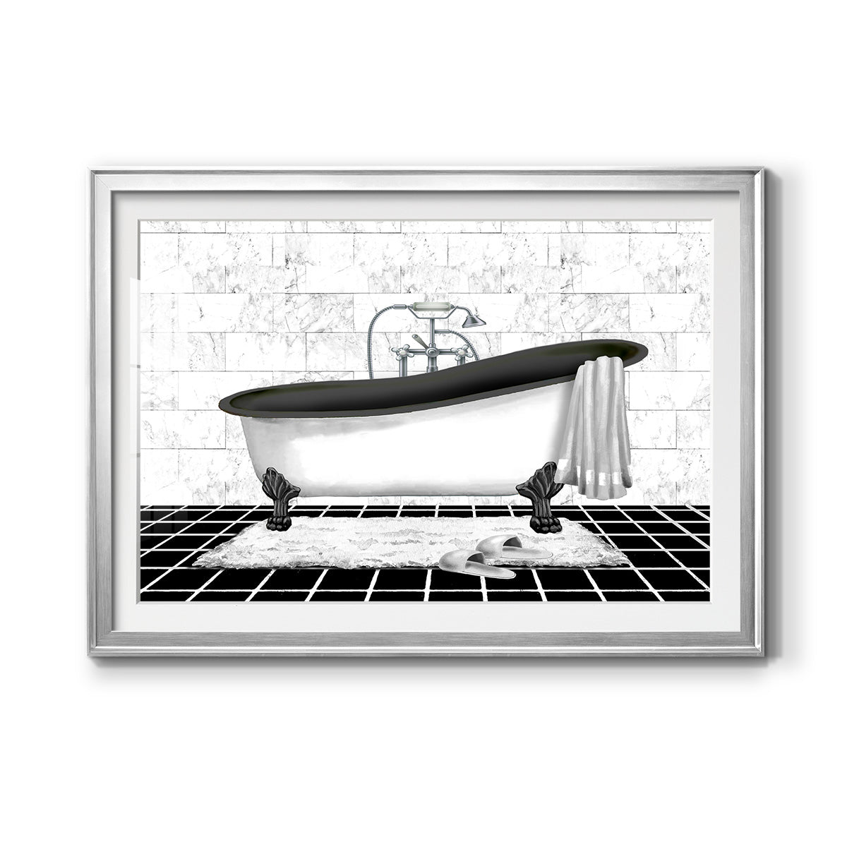 Modern Bath II Premium Framed Print - Ready to Hang