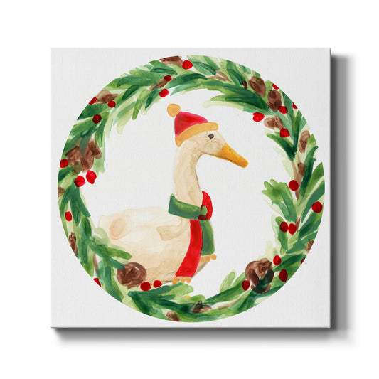 Merry Quackmas Collection C-Premium Gallery Wrapped Canvas - Ready to Hang