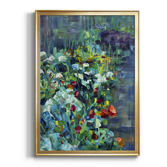 Lots of Love in the Garden - Modern Framed Canvas Print