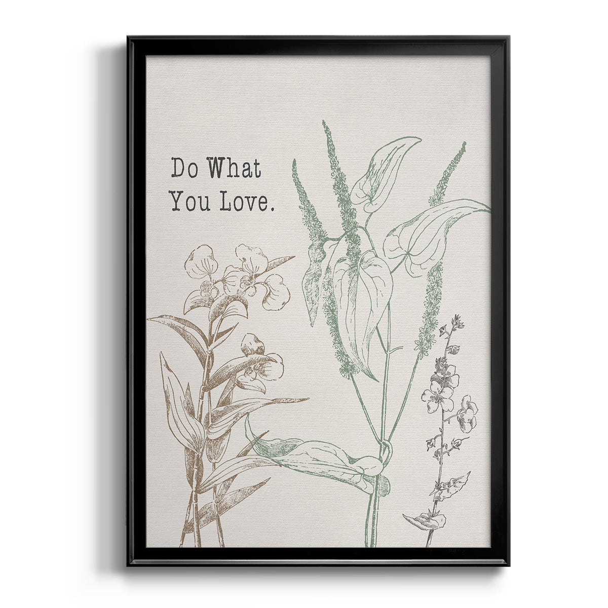 Do What You Love - Modern Framed Canvas Print