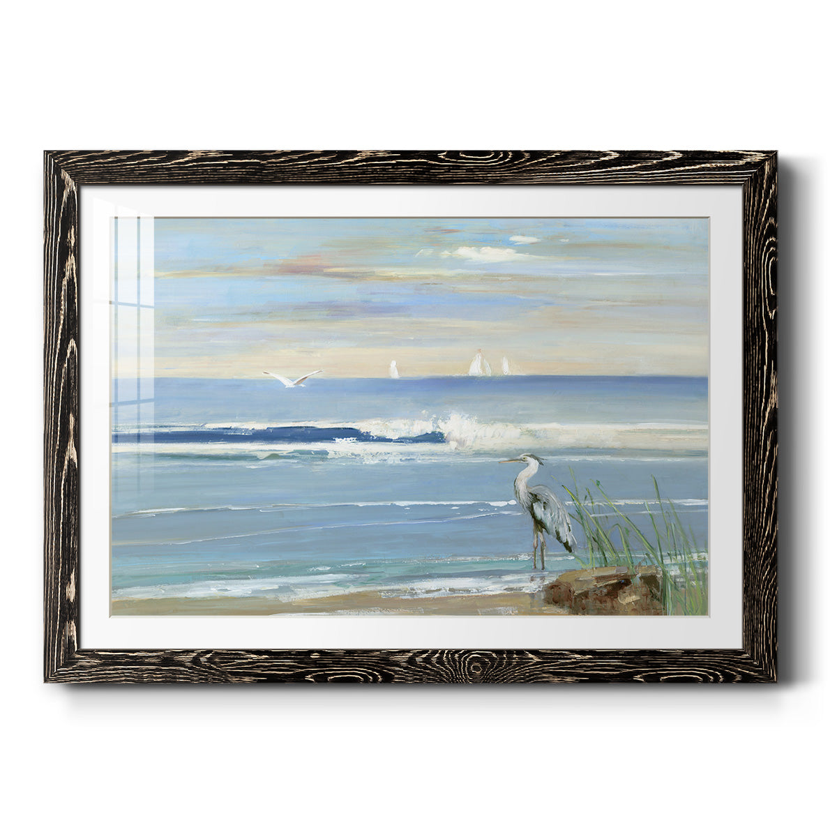 Sunrise Bay - Barnwood Framed Art Print