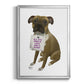 Love and Boxer - Modern Framed Canvas Print