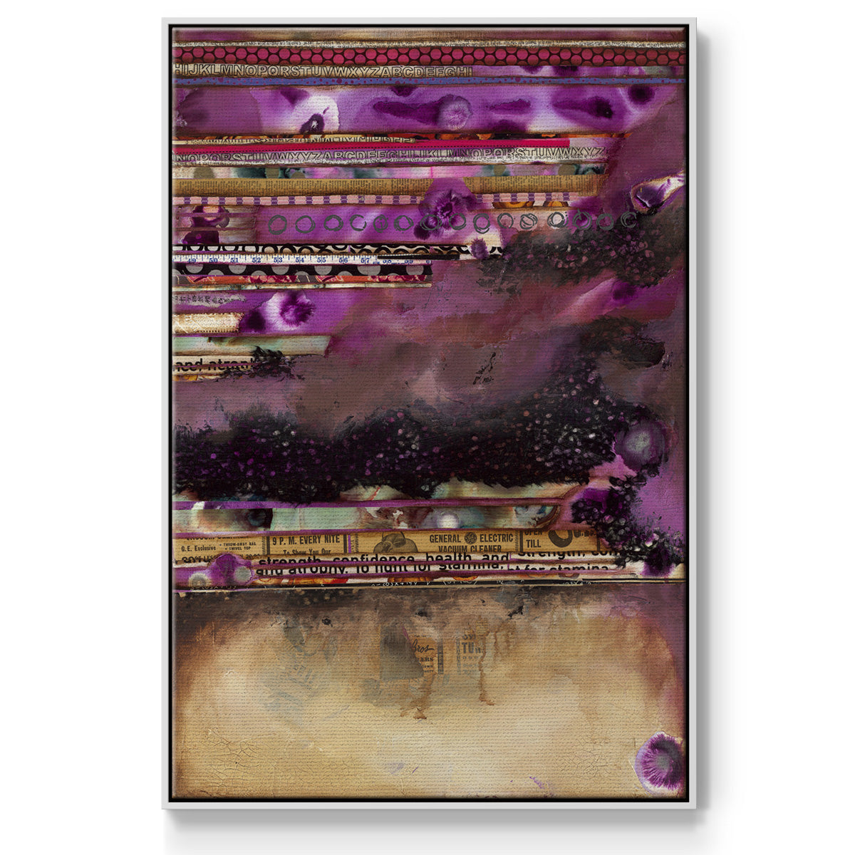 Fuschia on Fire - Framed Premium Gallery Wrapped Canvas L Frame - Ready to Hang