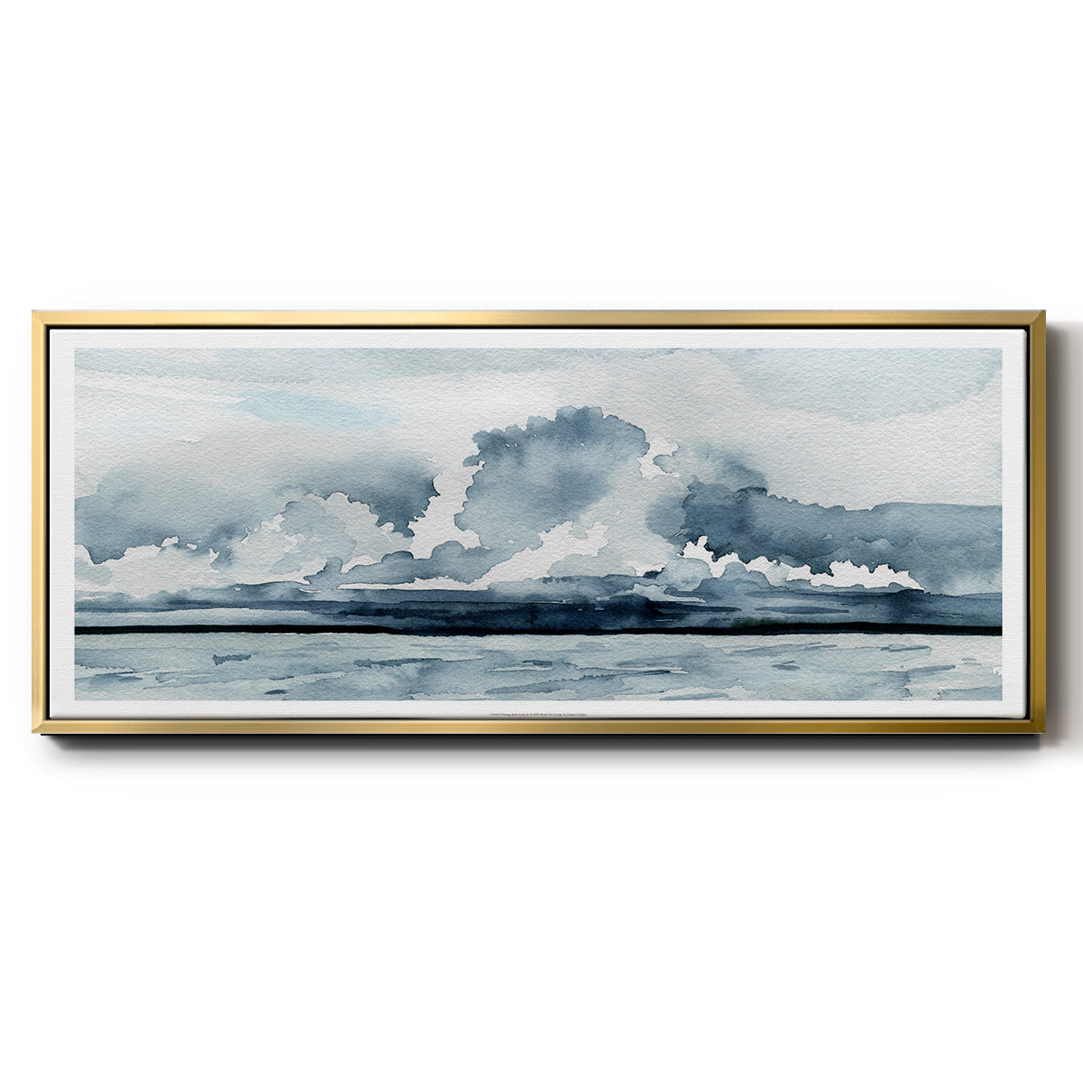 Passing Rain Storm II - Floater Framed Canvas Print