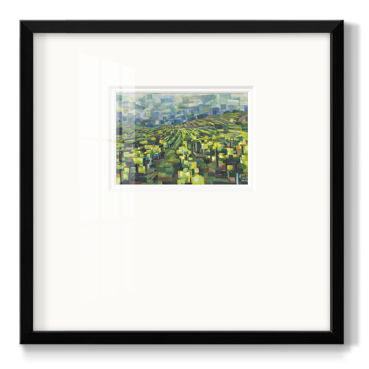 Yellow Grapevines Forever - Double Matboard Framed Print