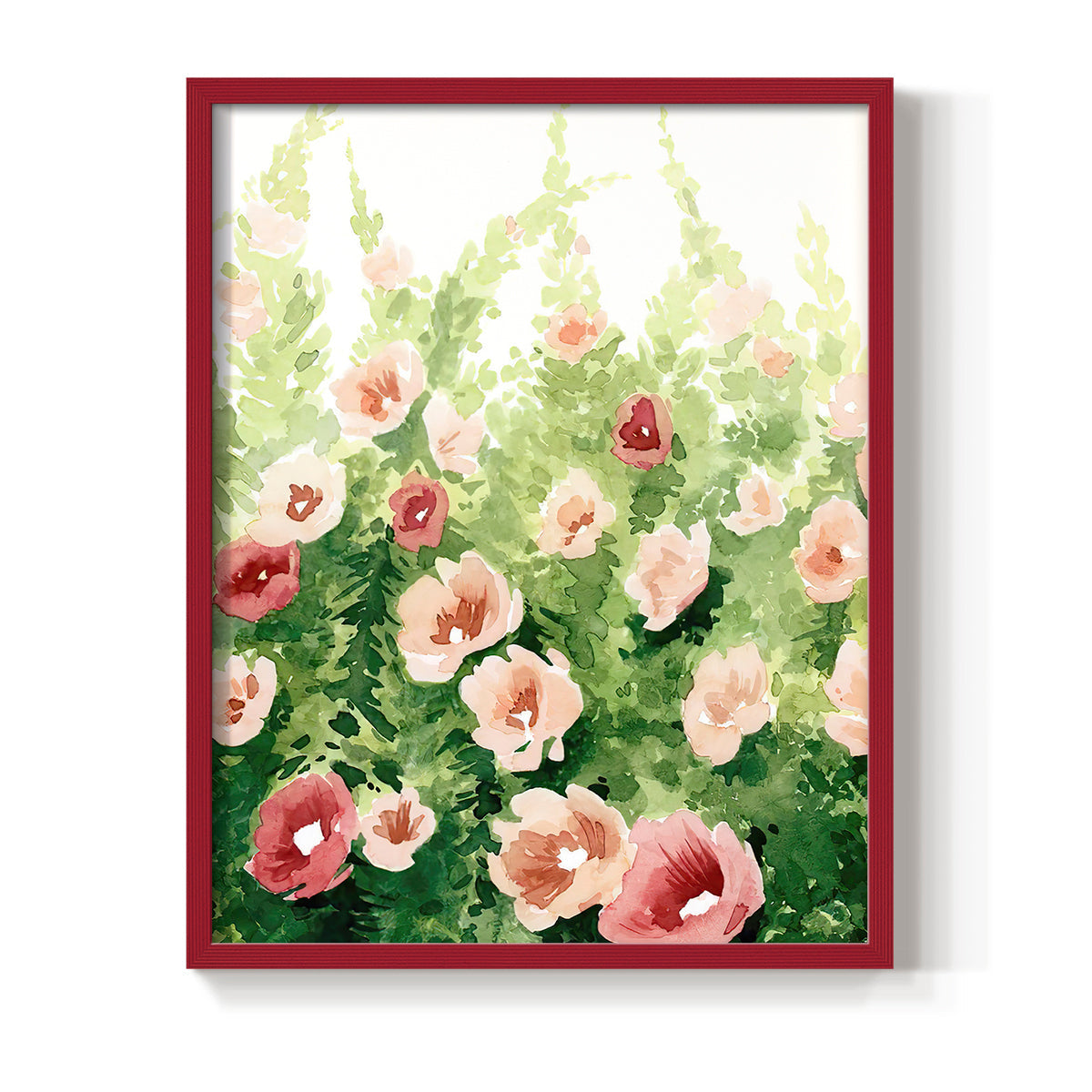 Sunlit Flora I - Restickable Framed Art Print