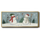 Snowmen VI - Floater Framed Canvas Print