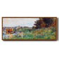 The Banks of the Seine at the Argenteuil Bridge, 1874 - Floater Framed Canvas Print