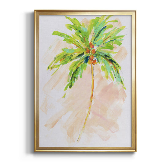 Coconut Palm II - Modern Framed Canvas Print