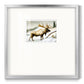 Snow Elk Premium Framed Print Double Matboard