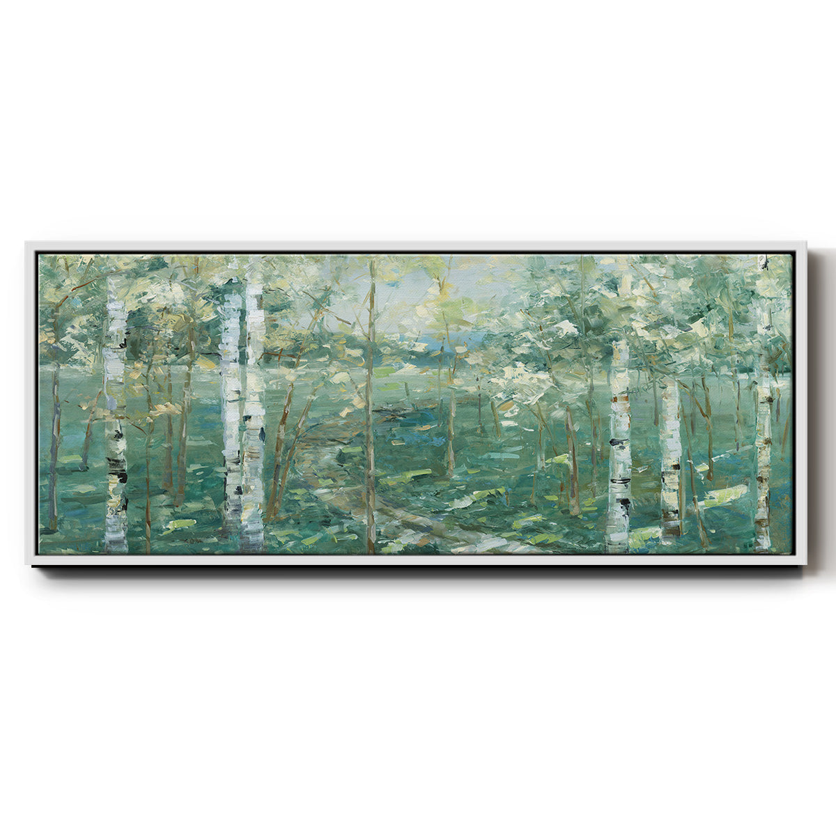 Meadow Light - Floater Framed Canvas Print