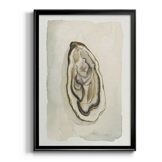 Soft Half Shell II - Modern Framed Canvas Print