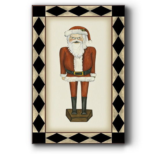 Jolly Santa - Canvas Art Print