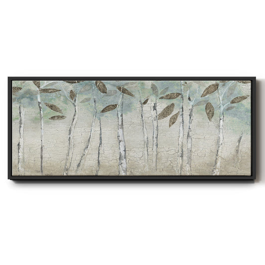 Rain Soft Woods - Floater Framed Canvas Print