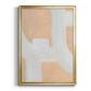 Neutral Winding Paths II - Modern Framed Canvas Print